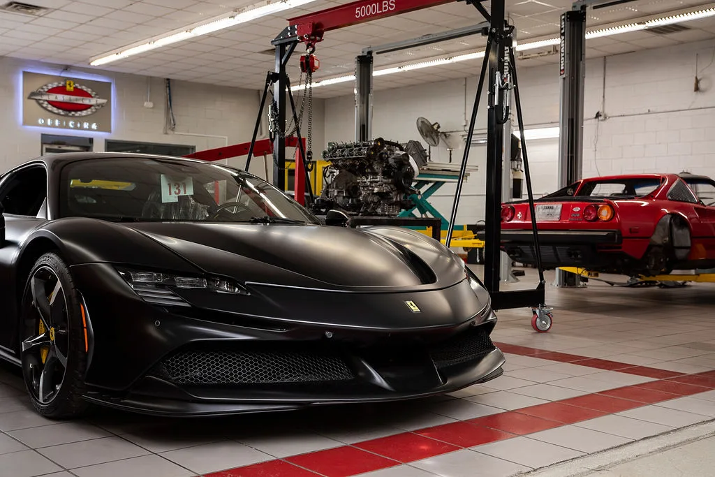 ServiceBlackMatte_Red328_haslicenseplate